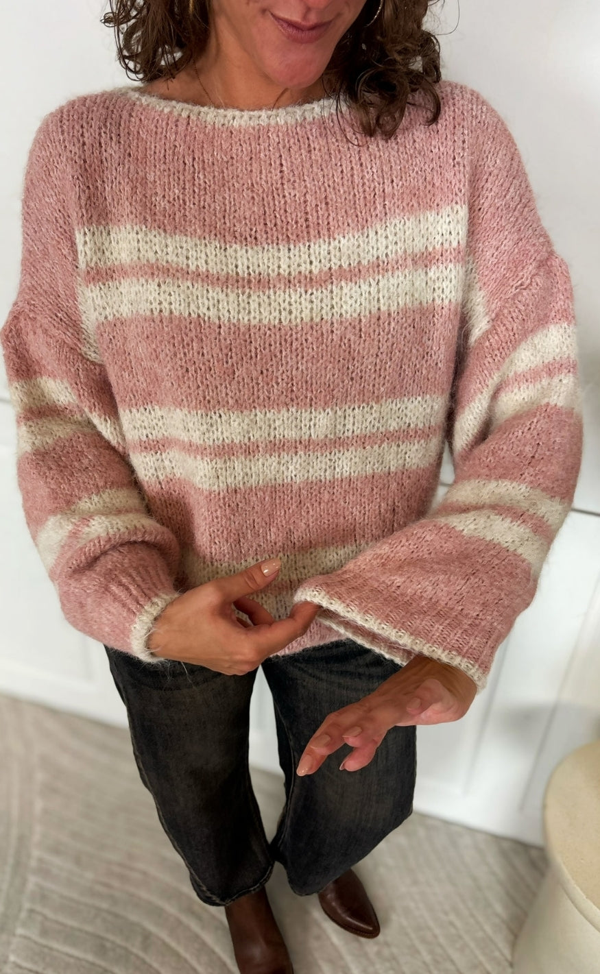 Marta Du Chateau Genser - Avellina - Rosa/Beige